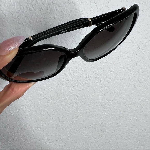 Chloe sunglasses black large round squared women main image 11